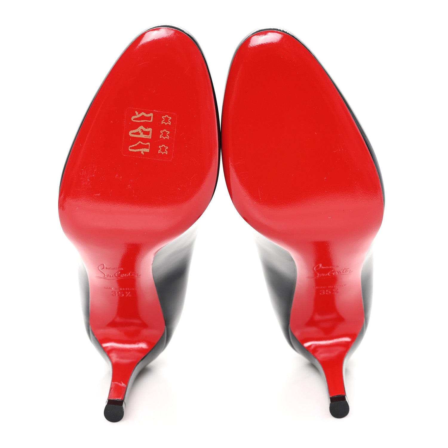 Christian Louboutin Calfskin Abrasivato Pumppie 85 Pumps 35.5 Black 6 of 9