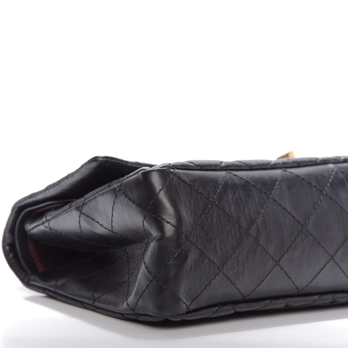 Aged Calfskin Quilted 2.55 Reissue 226 Flap Black