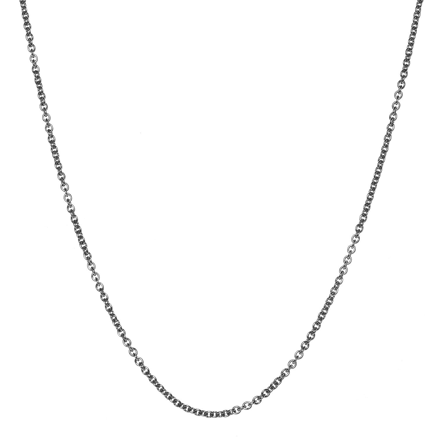 Hermes 18K White Gold Chaine D'Ancre Punk Short Necklace 1 of 5