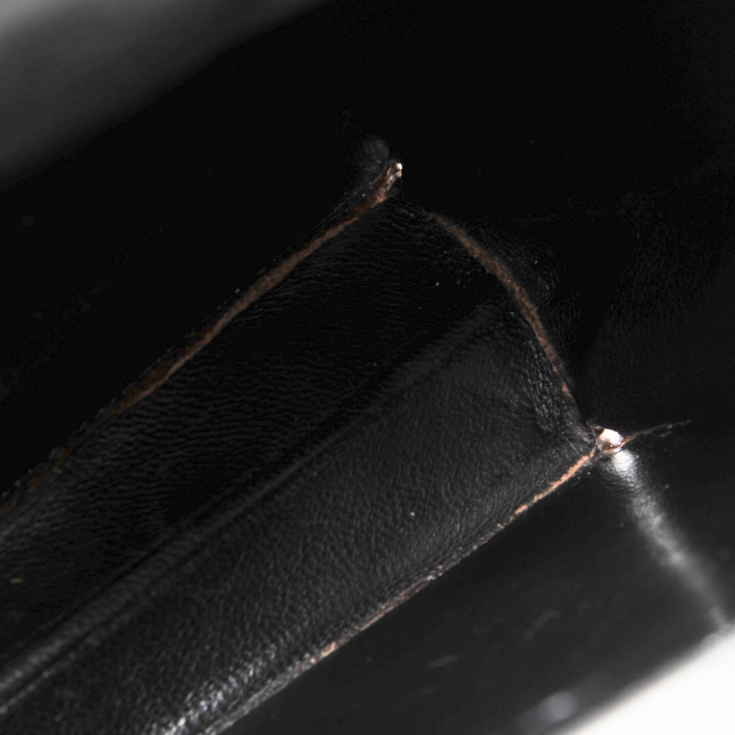 Patent Small Single Flap Black