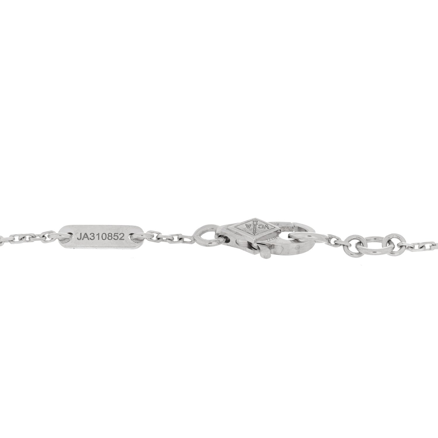 Van Cleef & Arpels 18K White Gold Diamond Mini Frivole Bracelet 3 of 3