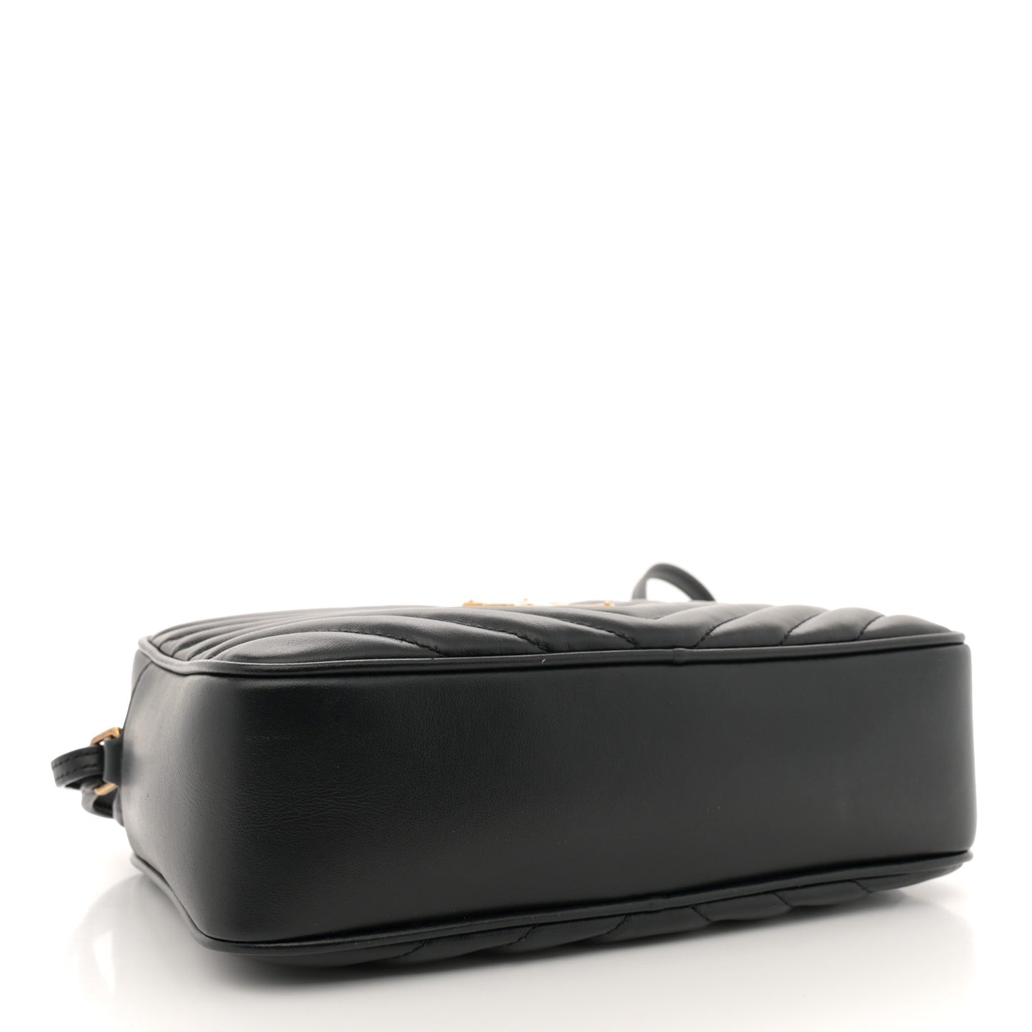 Calfskin Matelasse Monogram Lou Camera Bag Black