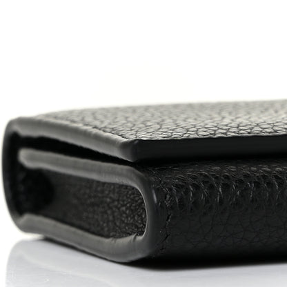 Salvatore Ferragamo Calfskin City Wallet On Chain Black 6 of 8