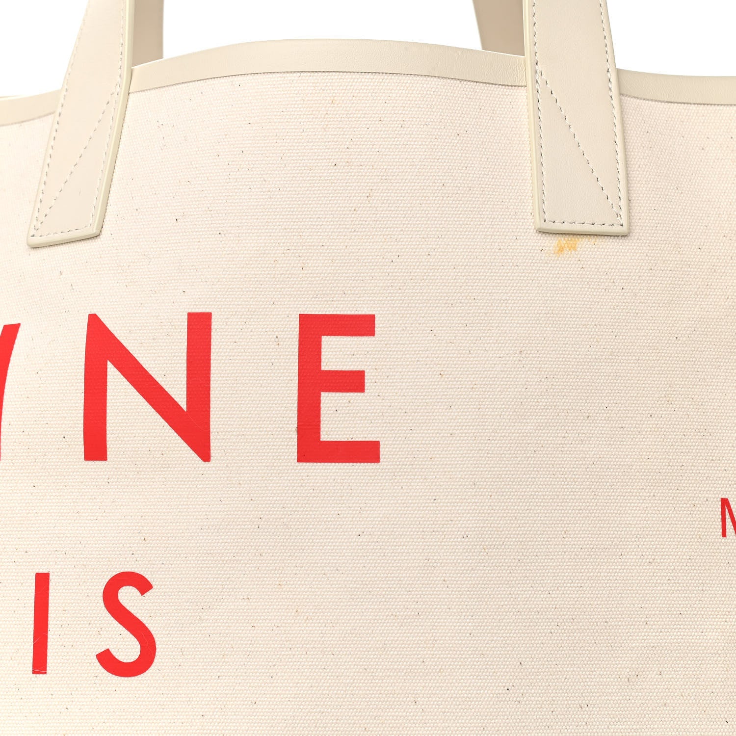 Celine Textile Medium Made In Tote Natural Red 9 of 19