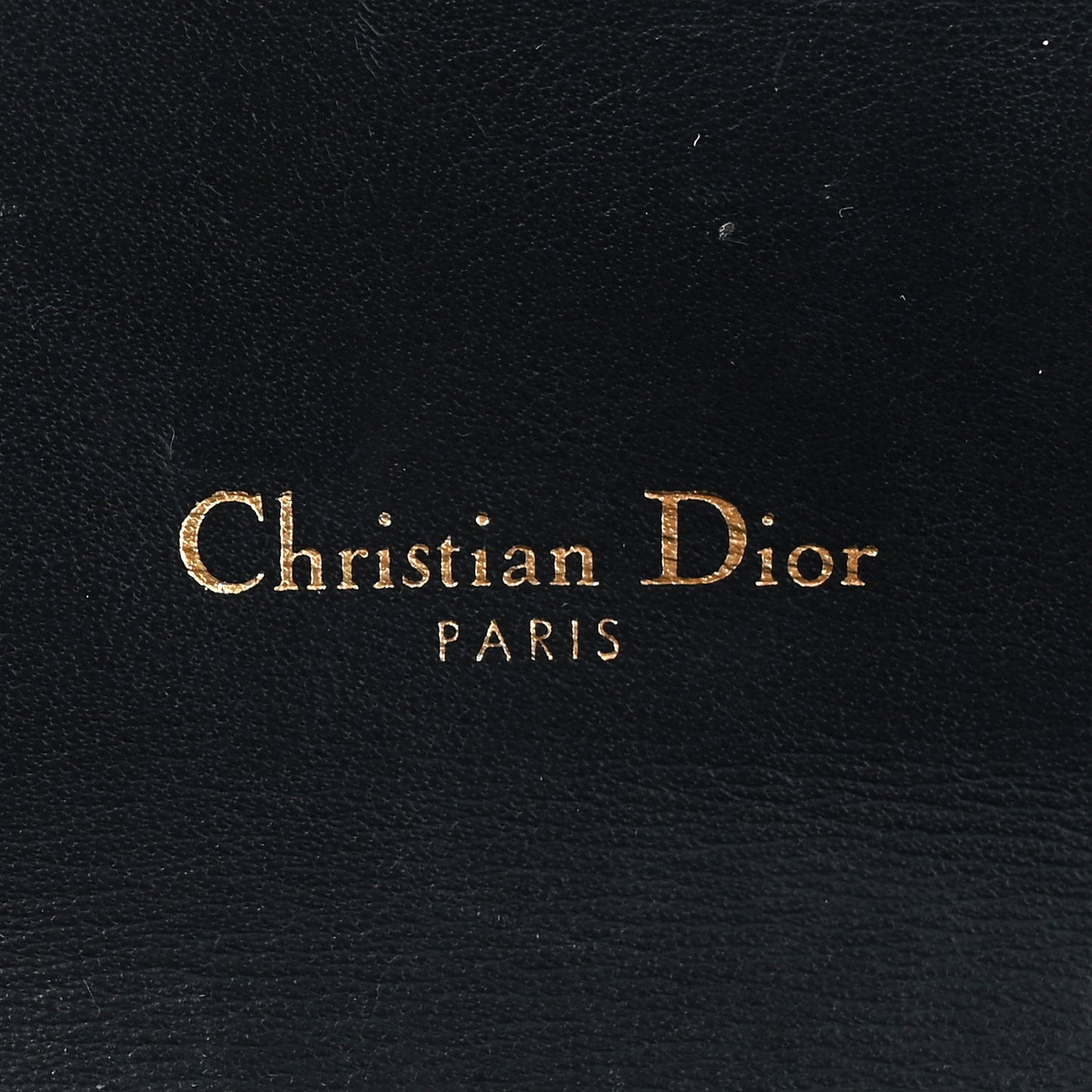 CHRISTIAN DIOR Oblique Saddle Chain Long Wallet Blue