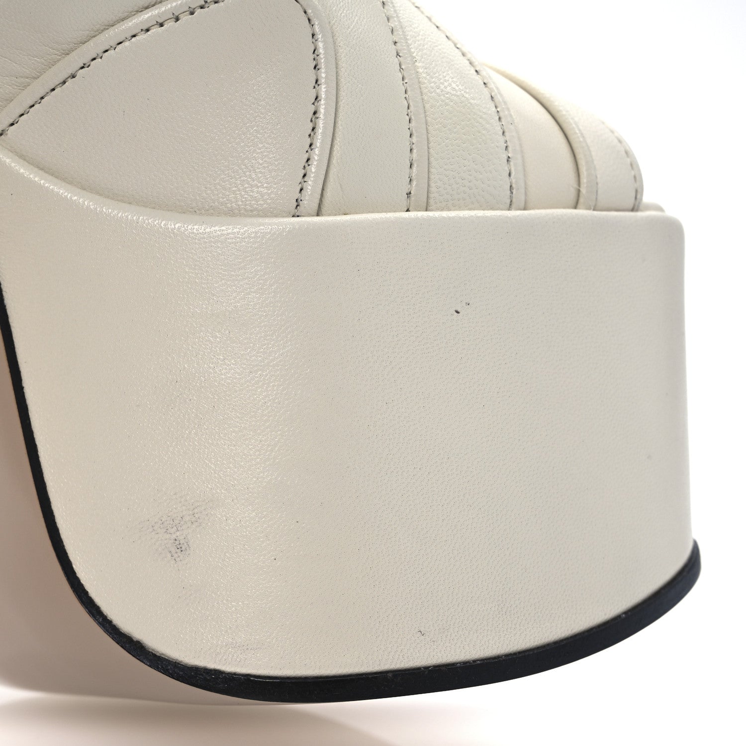 Gucci Malaga Kid Keyla Platform 60/155mm Slingback Sandals 35.5 Mystic White 22 of 36