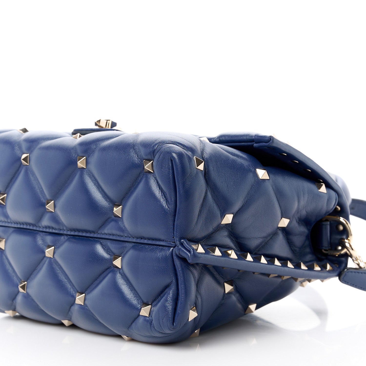 Valentino Garavani Nappa Medium Candystud Top Handle Bag Navy 11 of 11