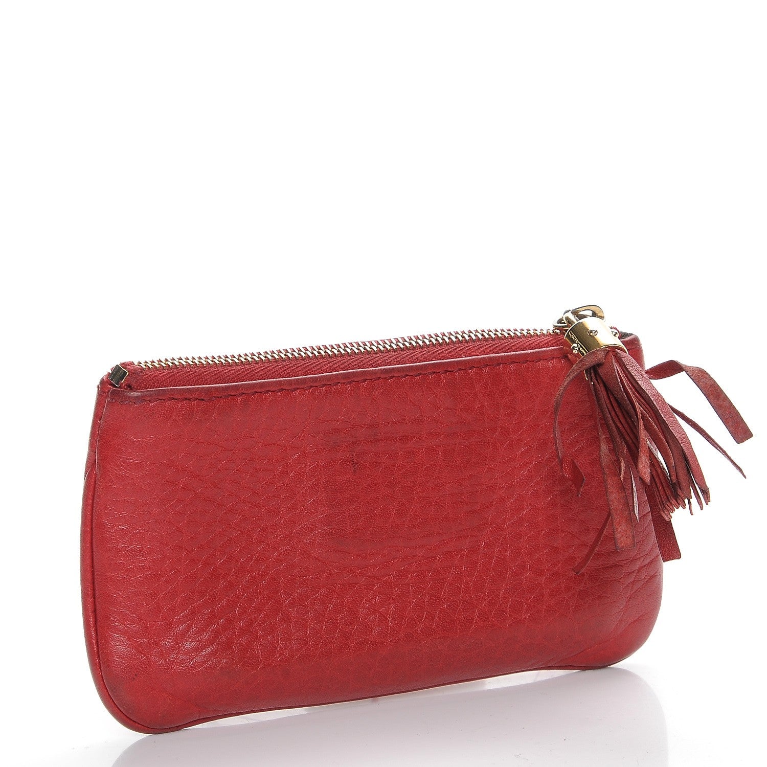 Gucci Pebbled Calfskin Soho Key Case Red 3 of 11