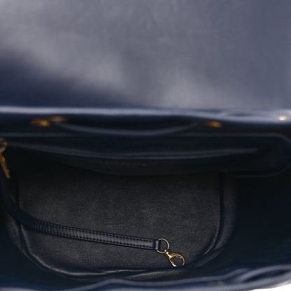 Chanel Caviar Quilted Filigree Backpack Navy 5 of 10
