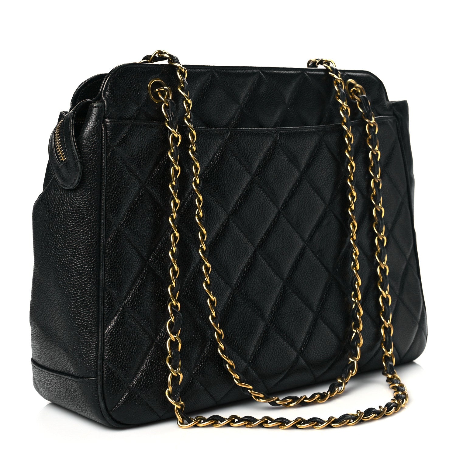 Chanel Caviar Quilted Sun Medallion Shoulder Bag Black 2 of 16