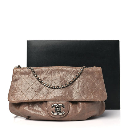 Chanel Caviar Quilted Medium Elastic Flap Brown 12 of 12