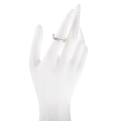 Cartier 18K White Gold 3.5mm LOVE Wedding Band Ring 54 6.75 2 of 5