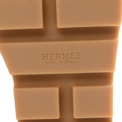 Hermes Calfskin Cork Eze 30 Sandals 36 Black 6 of 9
