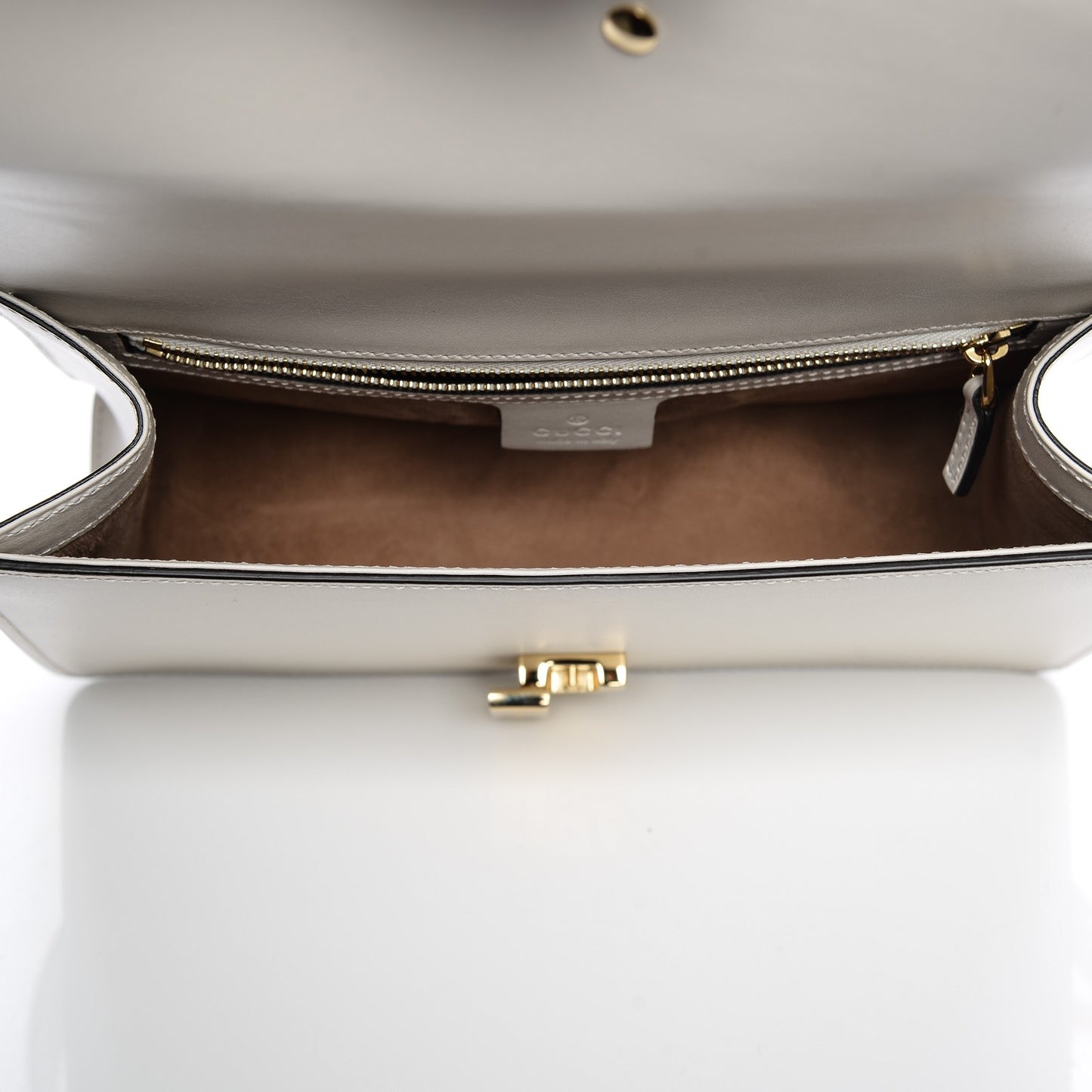 Calfskin Small Sylvie Shoulder Bag Off White