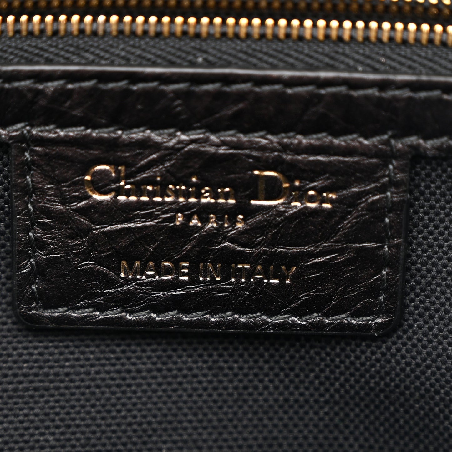Crinkled Calfskin Small Grand Tour Bowling Bag Black