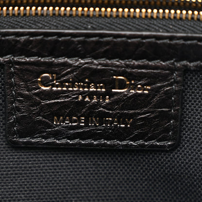 Christian Dior Crinkled Calfskin Small Grand Tour Bowling Bag Black 6 of 10