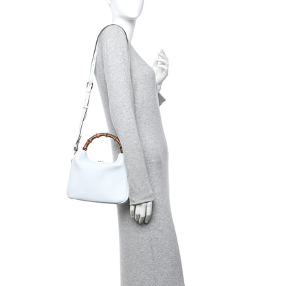 Gucci Softy Wonka Textured Dollar Calfskin Small Diana Shoulder Bag Pale Blue 2 of 9