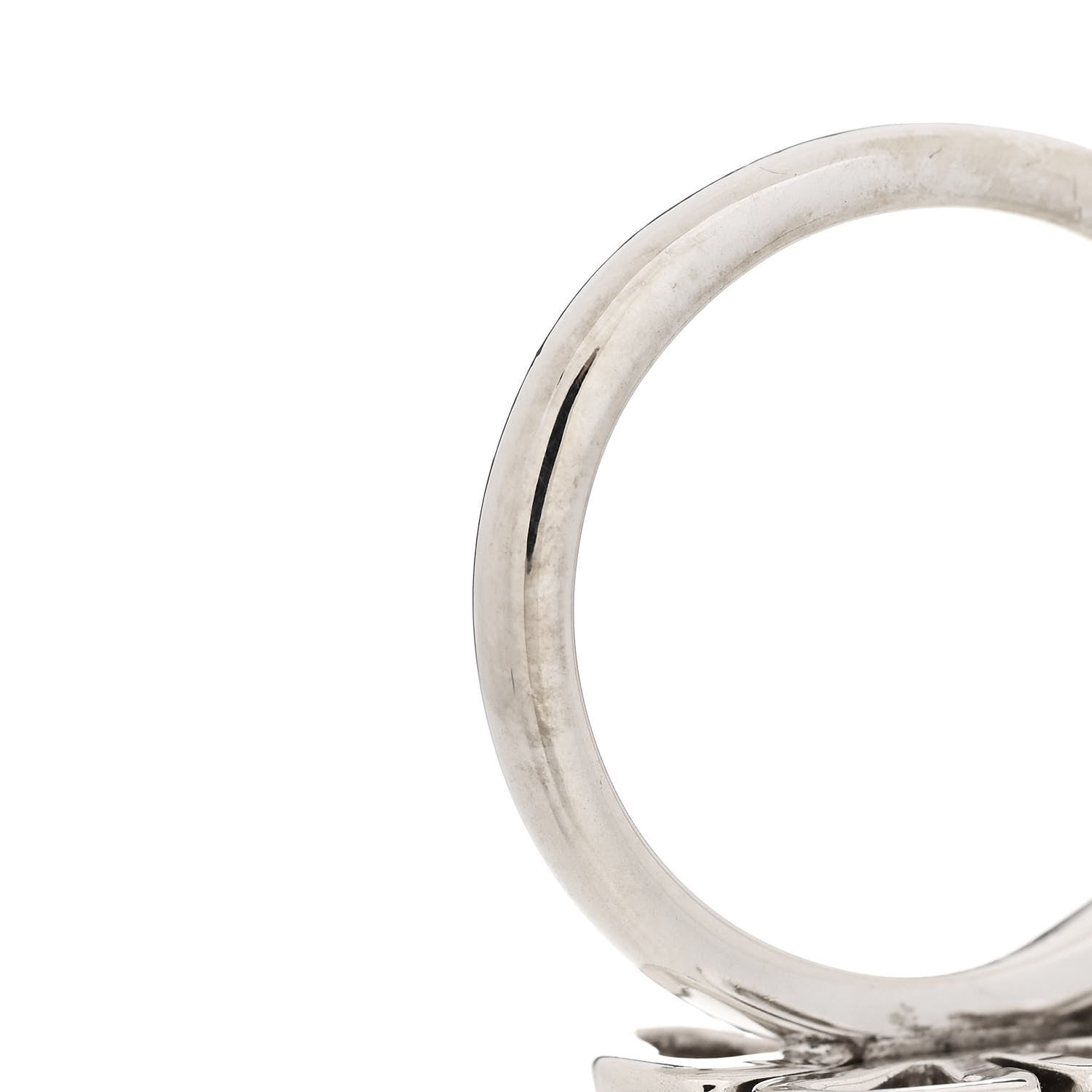 Tiffany Sterling Silver Open Flower Ring 53 6.5 8 of 8