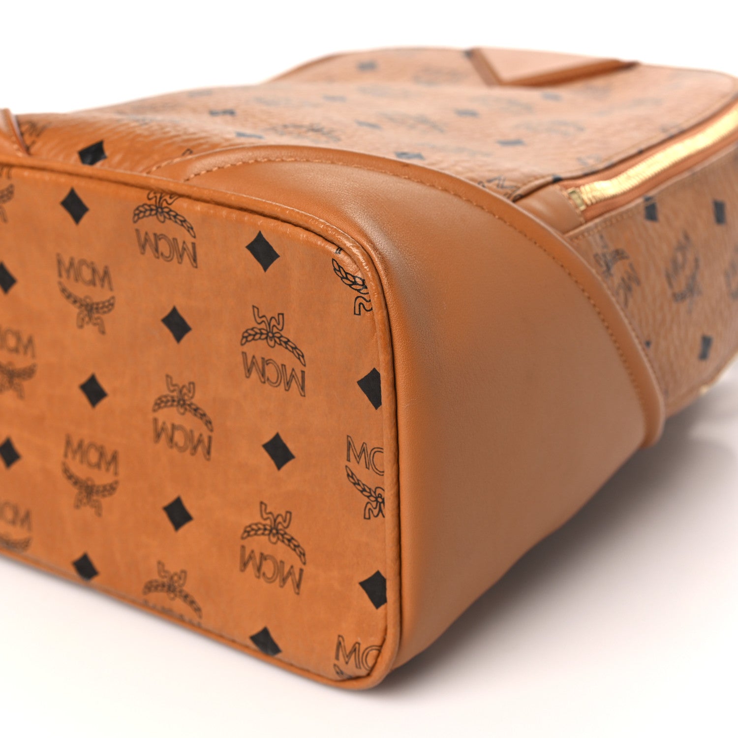 MCM Visetos Small Duke Backpack Cognac 10 of 11