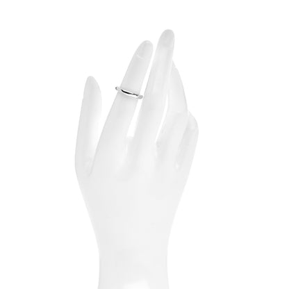 Tiffany Platinum Diamond Elsa Peretti Band Ring 47 4.25 2 of 4