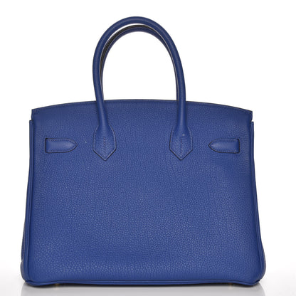 Hermes Togo Birkin 30 Bleu Electrique 4 of 34