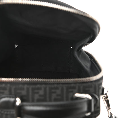 Fendi Recycled Fabric Jacquard Vitello Astro Micro FF Mini Trolley Bag Asfalto Black 5 of 10