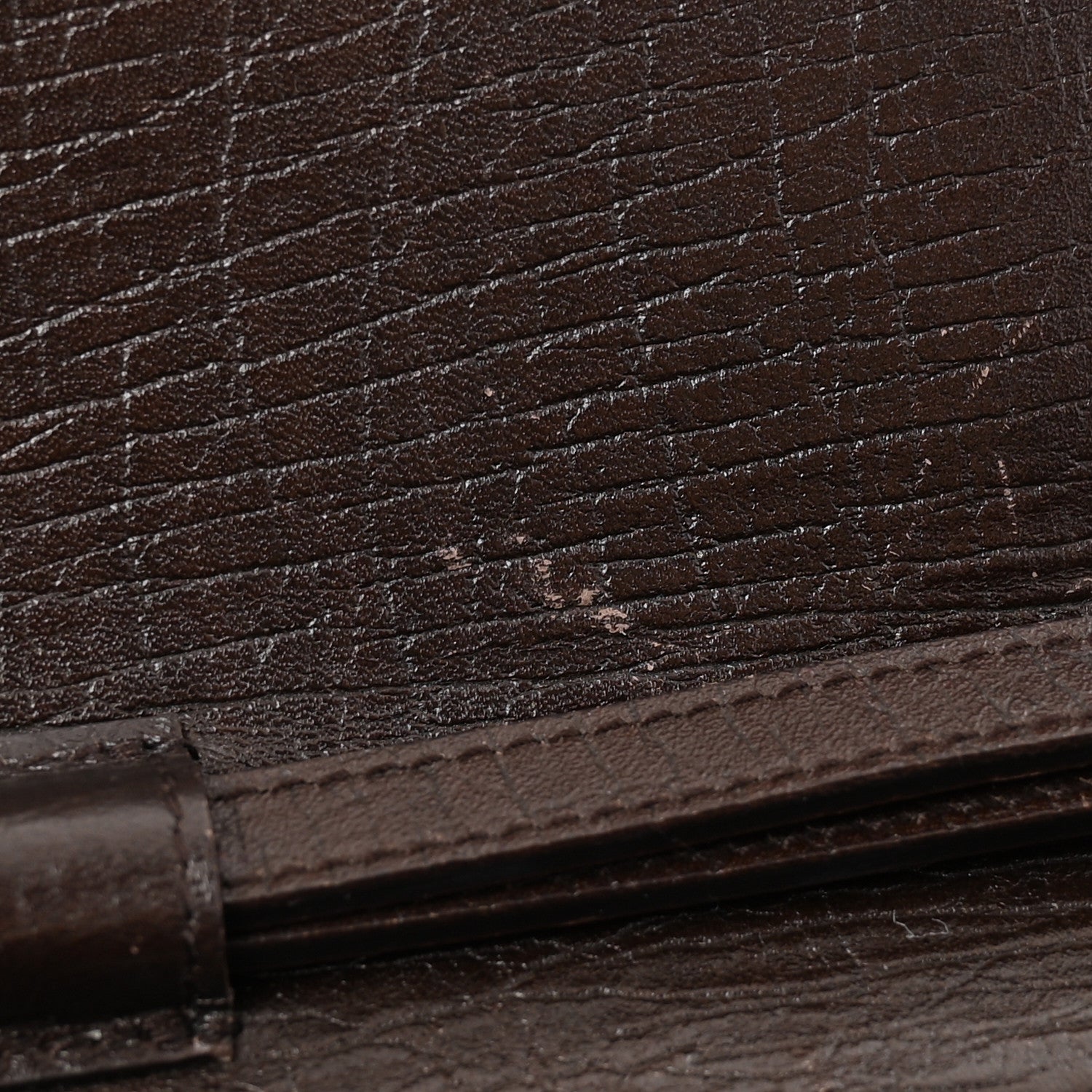 Gucci Monogram Bamboo Bar Clutch Dark Brown 7 of 12