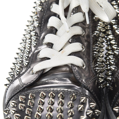 Christian Louboutin Specchio Mens Louis Spikes Flat Sneakers 43.5 Silver 11 of 13