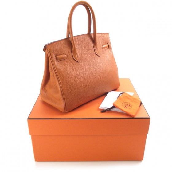 Hermes Togo Birkin 30 Orange 3 of 13