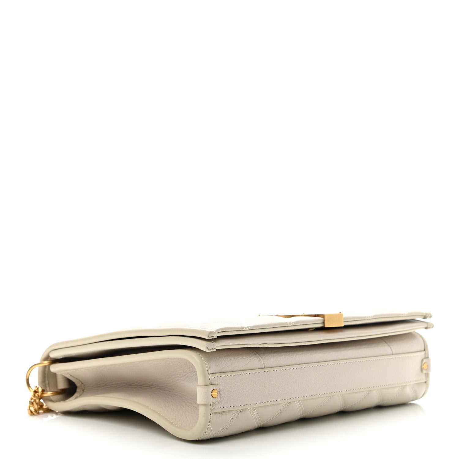 Saint Laurent Lambskin Quilted Mini Becky Chain Bag Crema Soft 4 of 12