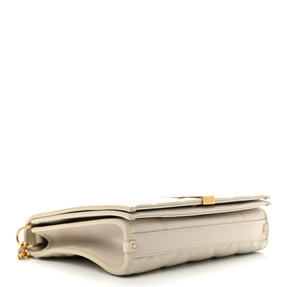 Saint Laurent Lambskin Quilted Mini Becky Chain Bag Crema Soft 4 of 12