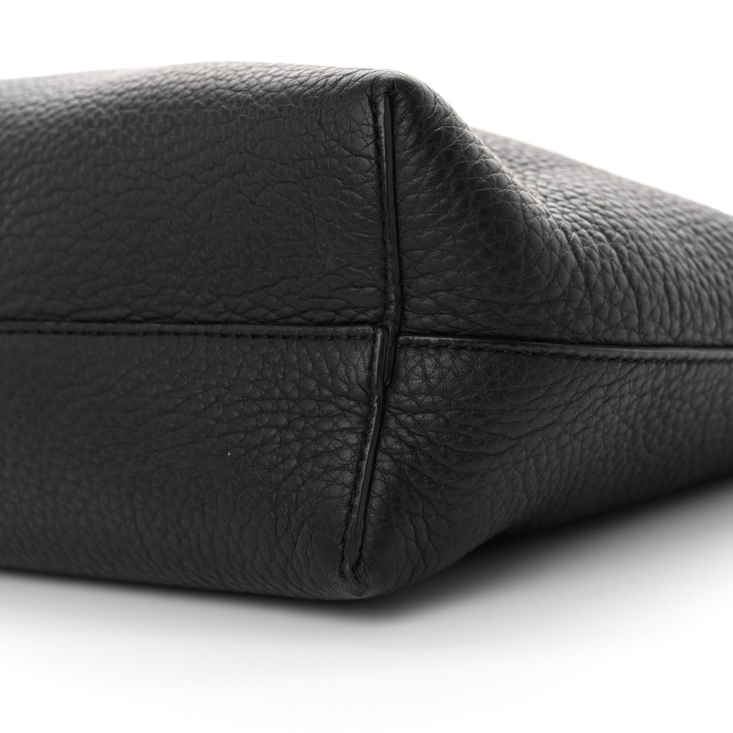 Grained Calfskin Small Park Tote Black