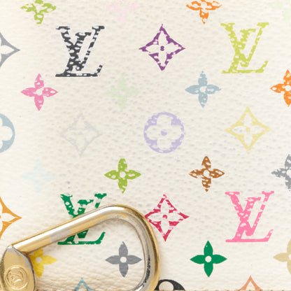 Louis Vuitton Monogram Multicolor Key Pouch White Litchi 8 of 9