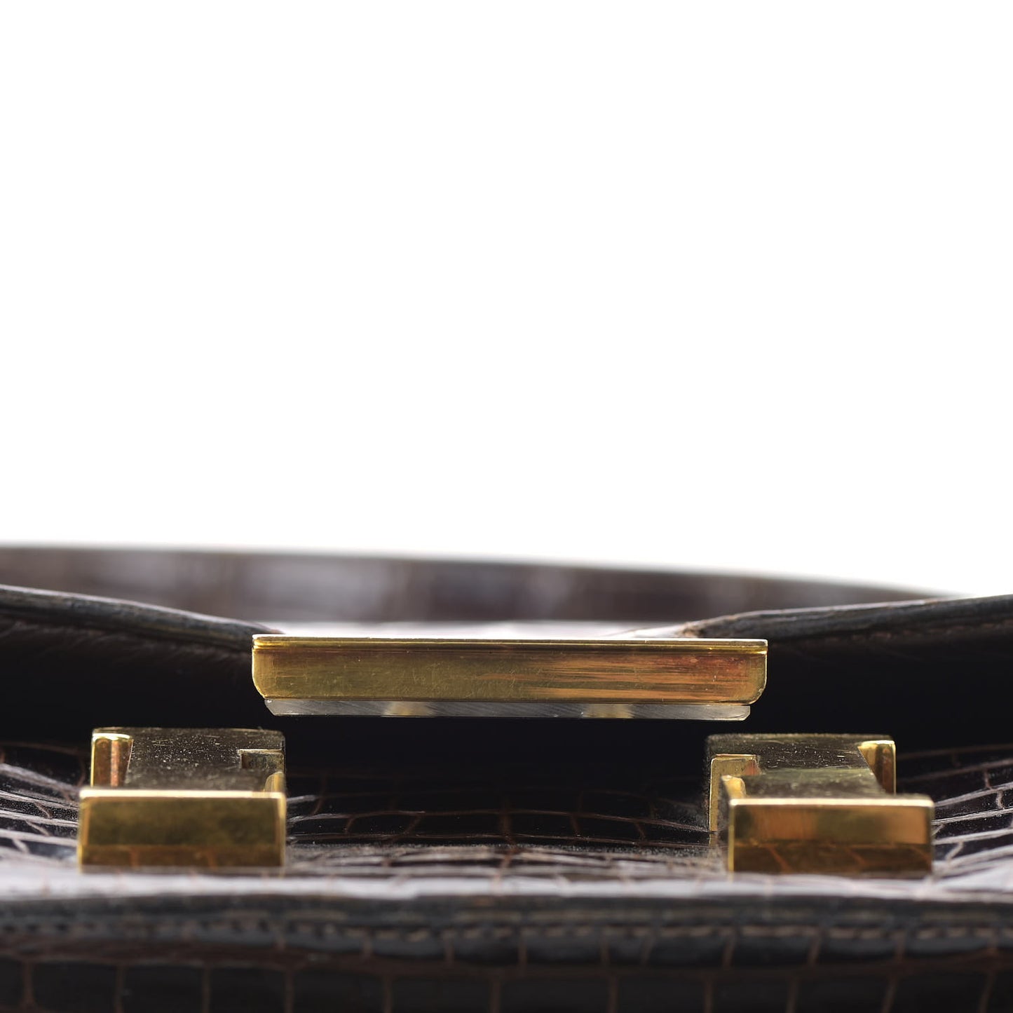 Shiny Porosus Crocodile Constance 23 Chocolate