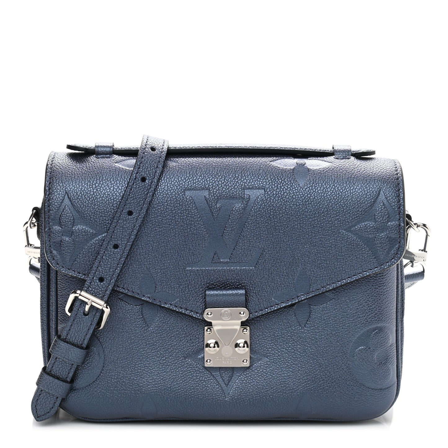Metallic Empreinte Monogram Giant Pochette Metis Navy Nacre