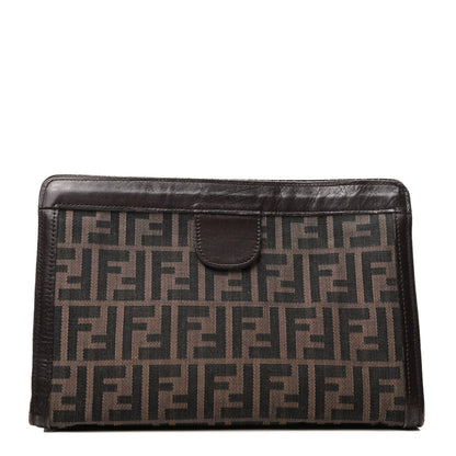 Fendi Zucca Zip Pouch Tobacco 1 of 8