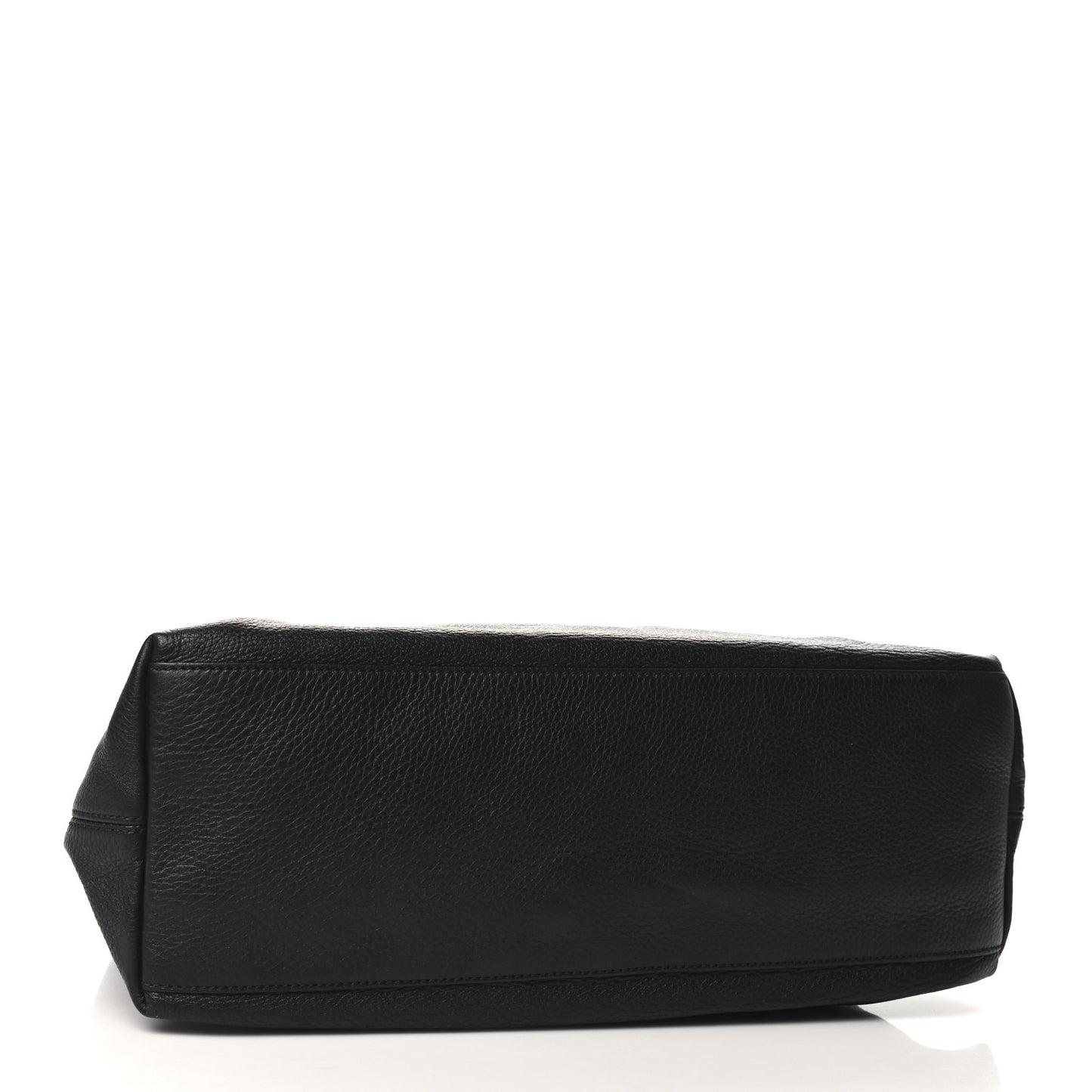 Pebbled Calfskin Medium Soho Chain Shoulder Bag Black