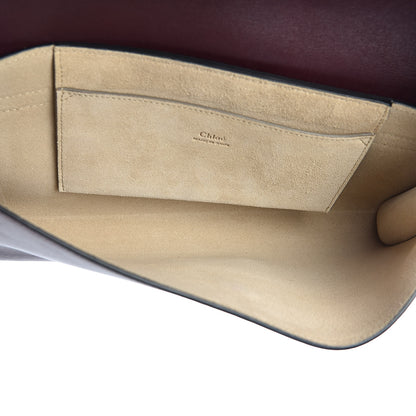 Chloe Suede Calfskin Faye Clutch Dark Purple 5 of 10