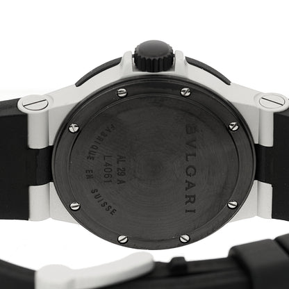 Bulgari Aluminum Rubber 29mm Diagono Quartz Watch 4 of 4