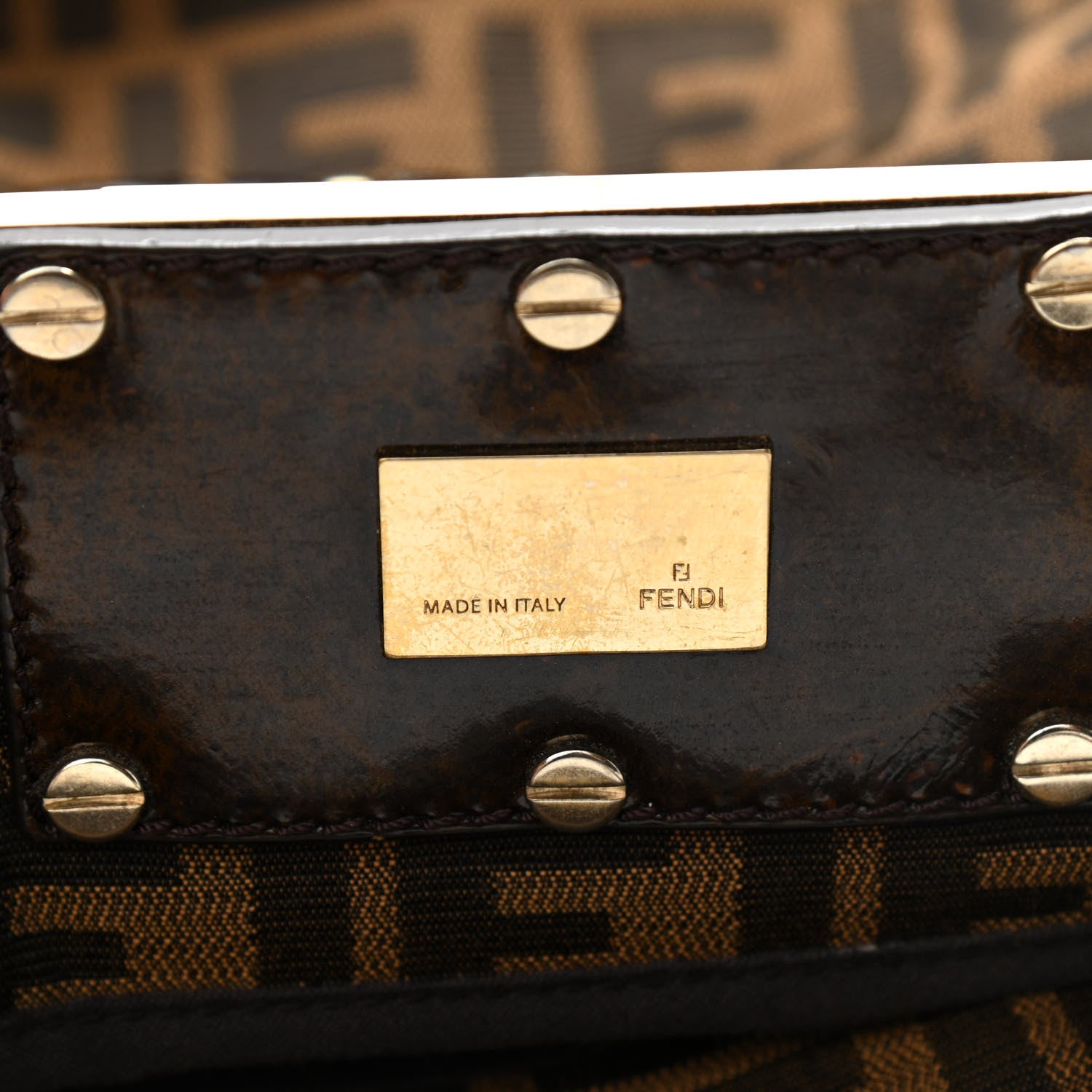 Fendi Zucca Mia Tote Tobacco 8 of 12
