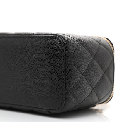 Chanel Caviar Quilted Small Vanity Case With Chain Black 10 of 11