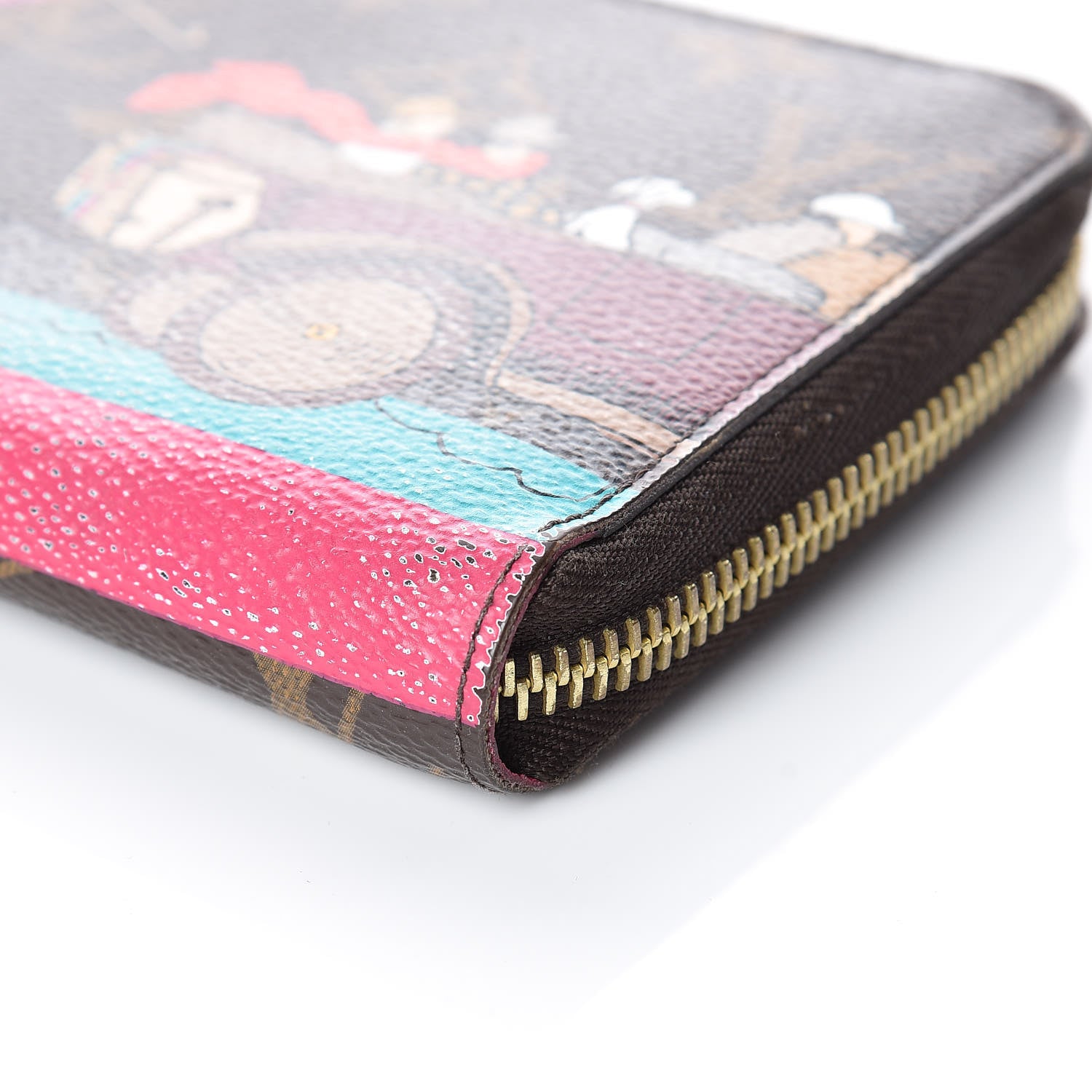 Louis Vuitton Monogram 2015 Christmas Animation Zippy Wallet Hibiscus 6 of 13