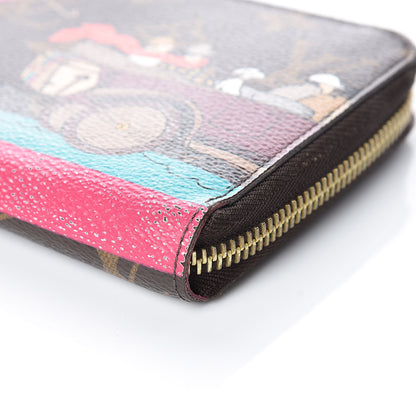 Louis Vuitton Monogram 2015 Christmas Animation Zippy Wallet Hibiscus 6 of 13