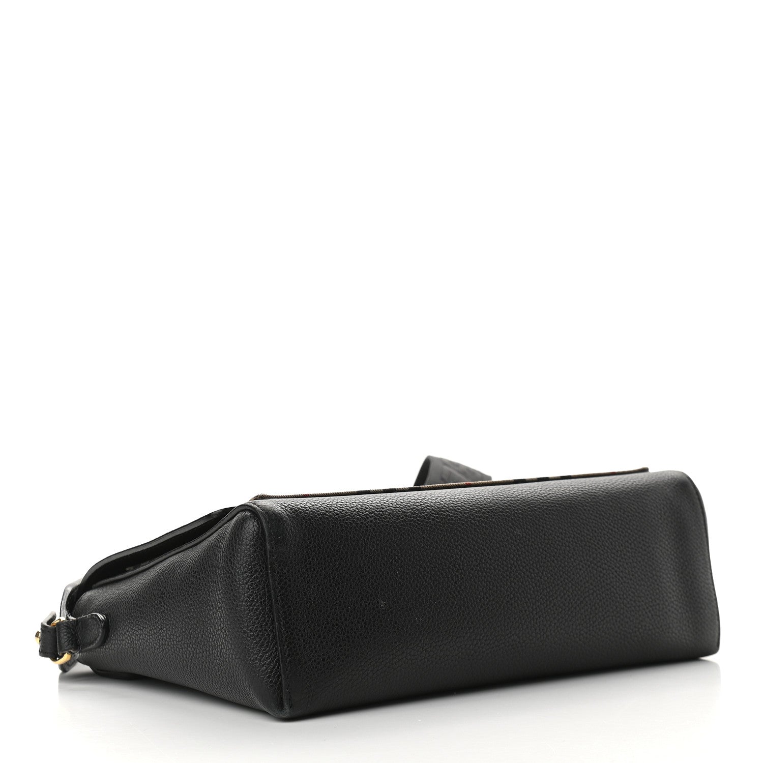 Burberry Grainy Calfskin Vintage Check Note Crossbody Bag Black 4 of 10