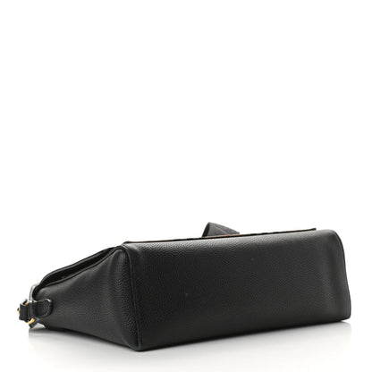 Burberry Grainy Calfskin Vintage Check Note Crossbody Bag Black 4 of 10