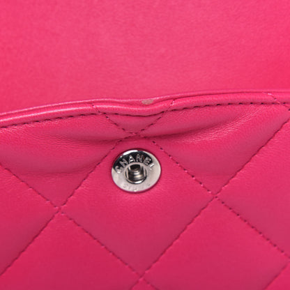 Chanel Lambskin Quilted Jumbo Double Flap Dark Pink 10 of 14
