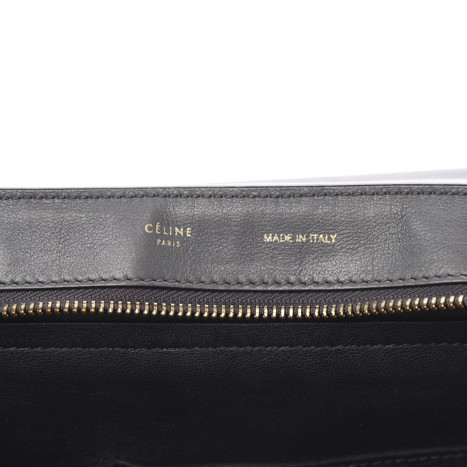 Celine Calfskin Suede Medium Tri-Color Trapeze Navy 7 of 20