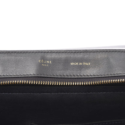 Celine Calfskin Suede Medium Tri-Color Trapeze Navy 7 of 20