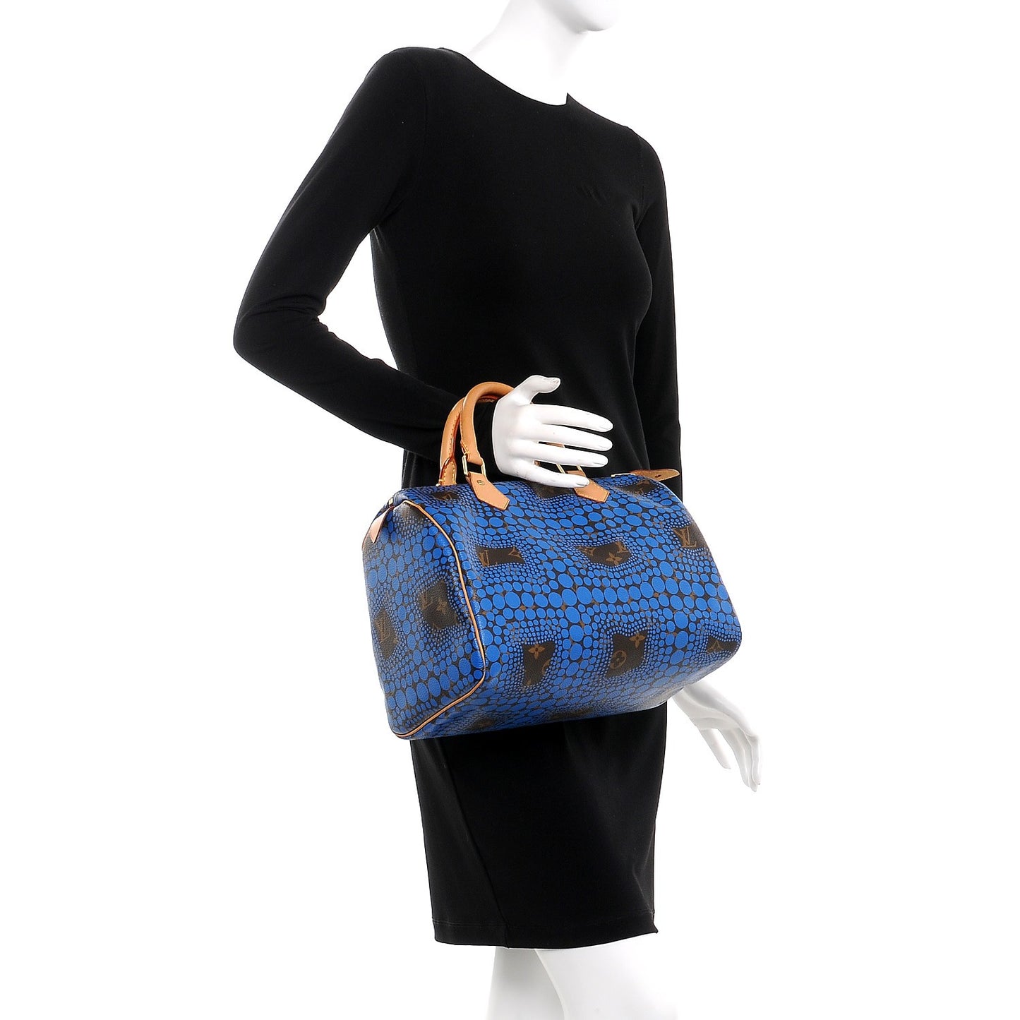 Monogram Kusama Town Speedy 30 Blue