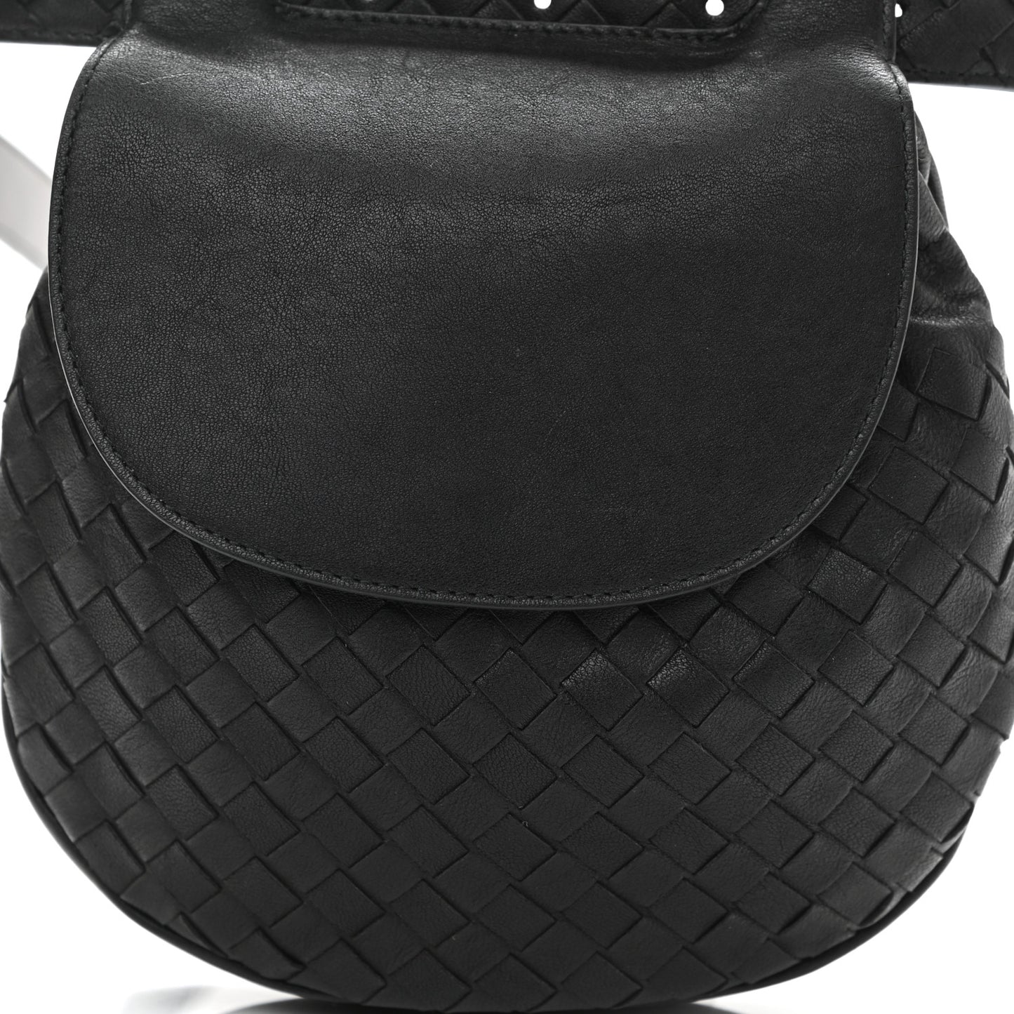 Nappa Intrecciato Belt Bag Nero Black